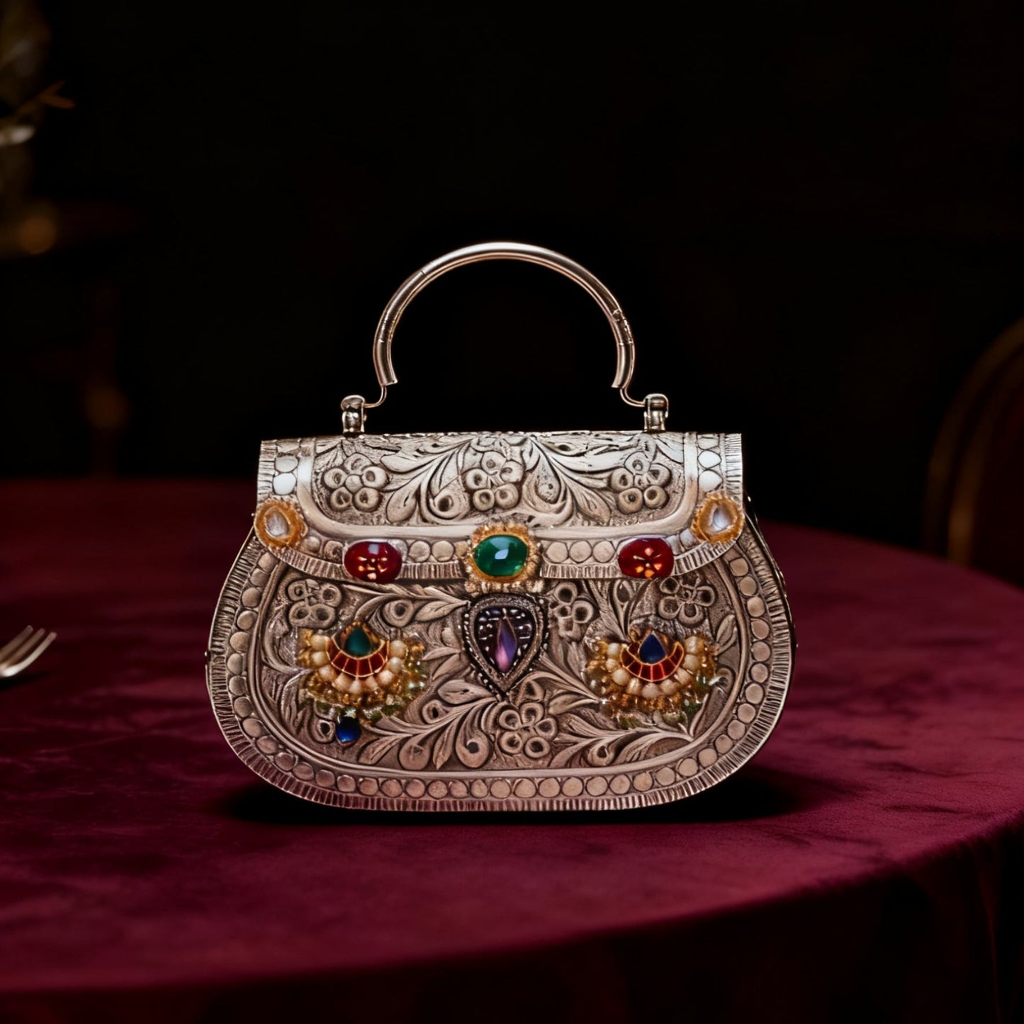 Saburri_silver_clutch