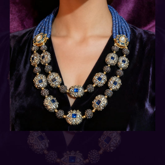 persian blue turkish necklace