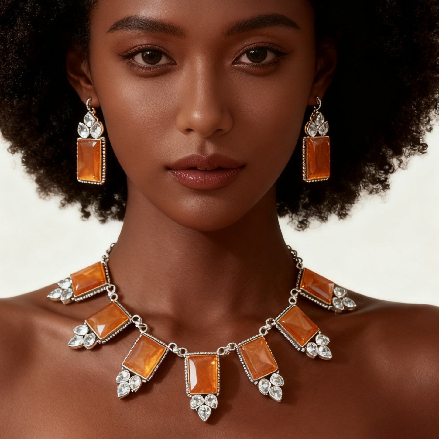saburri stone necklace